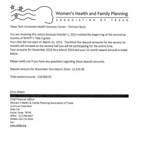 Official Title X Document from Permian Basin